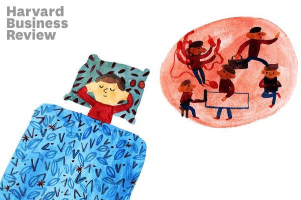 drawing of a kid napping