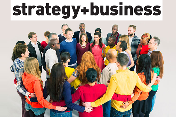 strategy + business people in a circle gathering