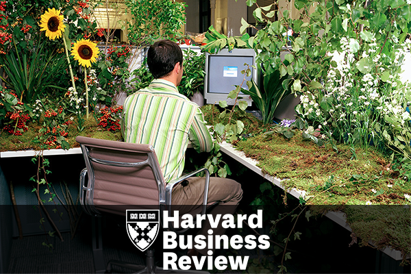 harvard business review article man at computer