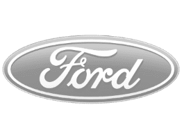 Ford logo in black and white