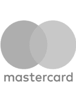Mastercard logo in black and white