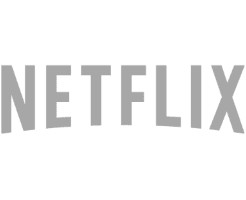 Netflix logo in black and white