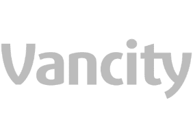 Vancity logo in black and white