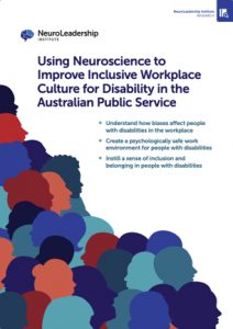 The cover to a research paper called "Using Neuroscience to Improve Inclusive Workplace Culture for Disability in the Australian Public Service"