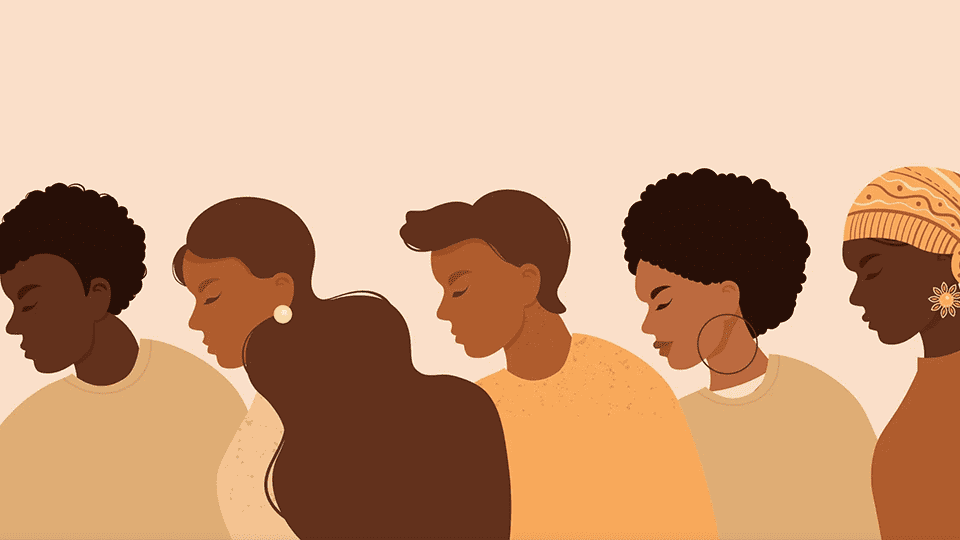 An image of black women seemingly walking away from something. A featured image to support Janet Stovall's article on why so many Black professionals dread returning to in-person work.