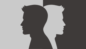 Illustration of two faces in opposite directions