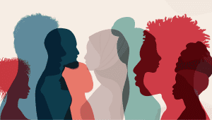 illustration of culturally diverse silhouettes