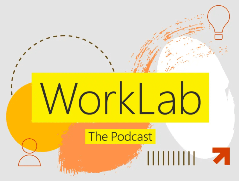 The Microsoft WorkLab podcast logo