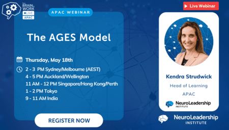 Your Brain at Work APAC | The AGES Model webinar information