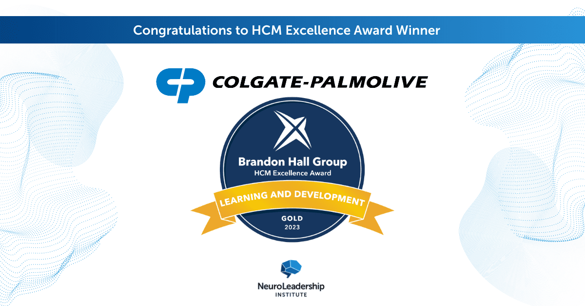 NeuroLeadership Institute Applauds Colgate-Palmolive on Brandon Hall Group™ Excellence Win
