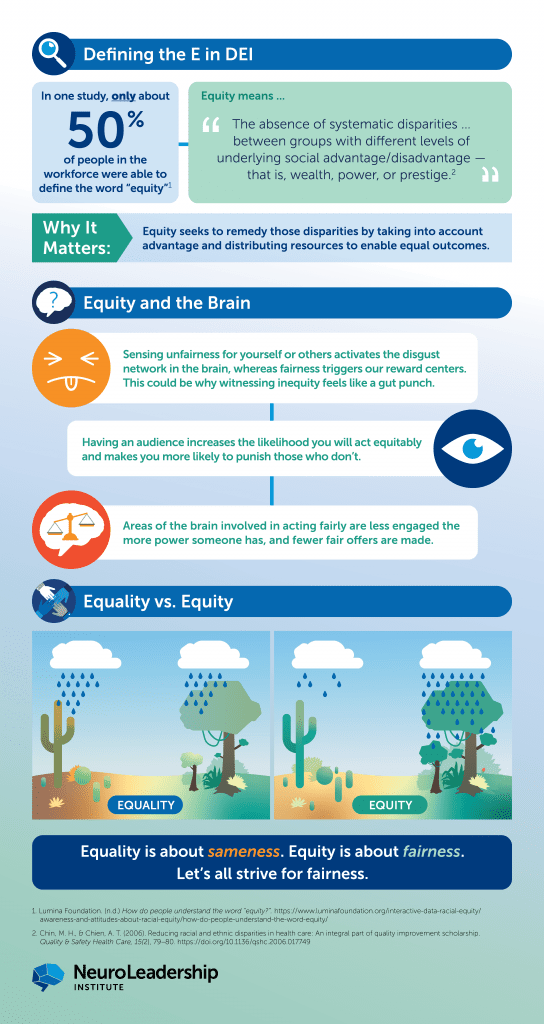 Updated infographic that explains equity